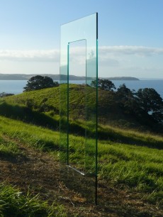 Gill Gatfield,  Half Glass (2009), tempered glass, 2m x 1m (photo: Gill Gatfield) Image courtesy of the artist