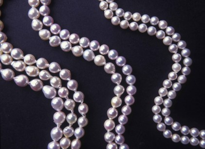 Strings of pearls. Image courtesy Coleman Douglas Pearls