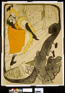 Henri de Toulouse-Lautrec, Jane Avril (1893) Colour lithograph