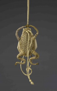 Gold thread and yellow taffeta purse in the shape of a frog, 17th century. Royal Collection Trust/© Her Majesty Queen Elizabeth II 2013