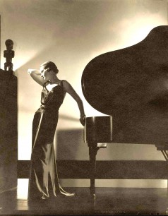 Edward Steichen ‘Black’: Model Margaret Horan in a black dress by Jay-Thorpe, 1935 (Vogue, November 1, 1935) Courtesy of Condé Nast Archive, Condé Nast Publications, Inc, New York/ Paul Hawryluk, Dawn Lucas and Rachael Smalley