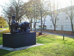 School of World Art Studies. The Sainsbury Centre for Visual Arts and Henry Moore scuplture taken Autumn 2009.