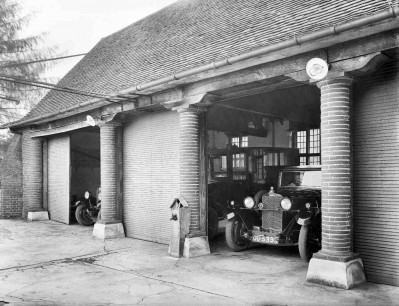 The  garage at Marsh Court