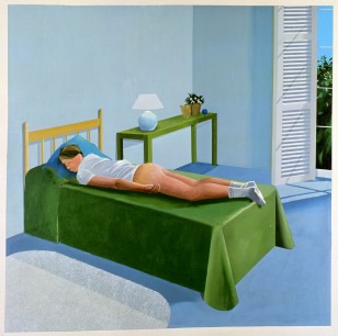 David Hockney The Room Tarzana 1967 Acrylic on Canvas 243.8 x 243.8 cm