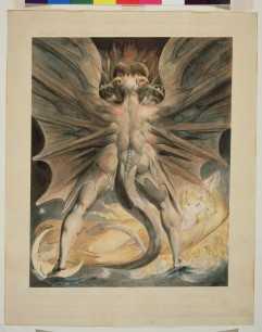  WIlliam Blake, William Blake, The Red Dragon and the Woman Clothed with the Sun, 1803-05, watercolour on paper, Brooklyn Museum of Art, Gift of William Augustus White, New York.