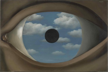 René Magritte (Belgium, 1898–1967). Le faux miroir (The False Mirror). 1929. Oil on canvas. 54x80.9cm. The Museum of Modern Art, New York. Purchase. © Charly Herscovici -– ADAGP – ARS, 2013