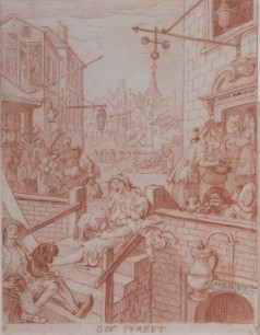 William Hogarth (1697–1764) Gin Lane, c. 1750 Red chalk, some graphite; incised with a stylus