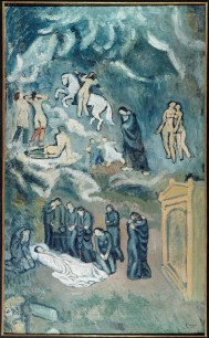 Pablo Picasso (1881-1973) Evocation (The Burial of Casagemas), 1901 Oil on canvas, 150 x 90 cm Musée d’art moderne, Paris