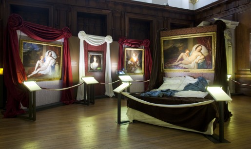 The ‘Sleeping with the King’ room, part of The Wild, The Beautiful and the Damned at Hampton Court Palace, explores the meaning of beauty, and the lives and loves of the courtesans and libertines who lived and died in the Stuart Court 1660-1714