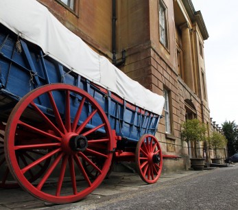 Traditional wagon, the American Museum in Britain