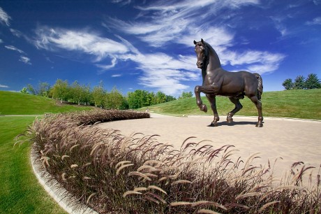 Nina Akamu. The American Horse, 1999. Bronze, 288 x 91 x 339 ins. Gift of Fred and Lena Meijer