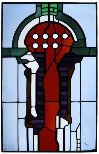 Mark Angus, The Cross, 1978,  Stained Glass Museum 1980.4