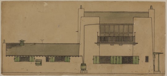 Charles Rennie Mackintosh, Artist's House in the country  © Hunterian, University of Glasgow