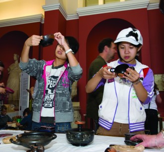 Children enjoying activities at the Ashmolean