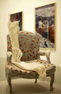 Azade Koker İnstallation view  Armchair, 2009, paper