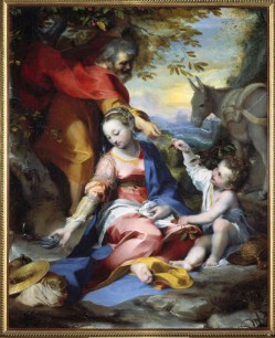 Federico Barocci (1535-1612) Rest on the Flight into Egypt, about 1570-73 Oil on canvas 133 x 110 cm Vatican Museums, Vatican City cat. 40377 © 2013. Photo Scala, Florence