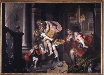 Federico Barocci (1535–1612) Aeneas Fleeing Troy, 1598 Oil on canvas 179 x 253 cm Galleria Borghese, Rome  68, Soprintendenza Speciale per il Patrimonio Storico, Artistico ed Etnoantropologico e per il Polo Museale della città di Roma