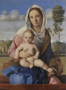 Giovanni Bellini The Madonna and Child (Dudley Madonna), c. 1508 Oil and tempera on panel, 65.8x48.2cm Private collection
