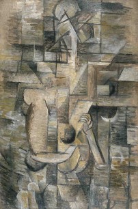 Georges Braque, Woman with a Mandolin, 1910, oil on canvas. Museo Thyssen-Bornemisza, Madrid.