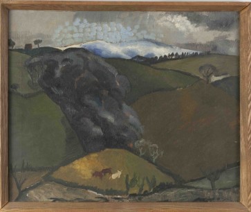 Christopher Wood,  Cumberland Landscape (Northrigg Hill), 1928, oil on board, 51 x 60.5 cm, Kettle's Yard