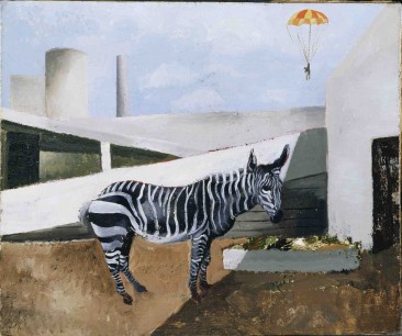 Christopher Wood,  Zebra and Parachute, 1930, oil on canvas, 45.7 x 55.9cm, Tate