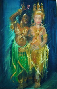 An example of Cambodian art from the collection of J.P.V. Nair. Courtesy J.P.V. Nair