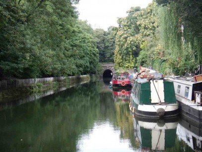 Barges on the Regent's Canal, London. Photo: Stephen Kingsley