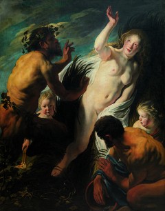 Jacques Jordaens                 (1593-1678)                 Pan and Syrinx, c. 1620, canvas, 173 x 136 cm, Brussels, Royal Museum of Fine Arts of Belgium