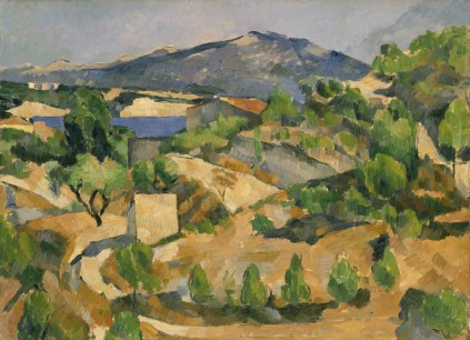 Paul Cézanne’s Mountains at l’Estaque. Purchased in 1917 by Gwendoline Davies, along with Cézanne’s Provençal Landscape – The Copse.