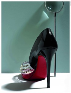 Christian Louboutin, Engin Spikes patent pvc peep-toe pump