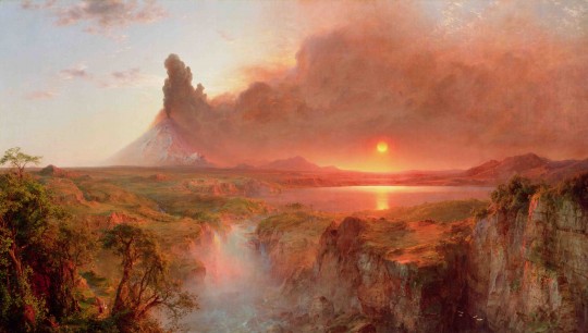 Frederic Edwin Church, Cotopaxi, 1862, oil on canvas, Detroit Institute of Arts, Founders Society Purchase, Robert H. Tannahill Foundation Fund, Gibbs-Williams Fund, Dexter M. Ferry Jr. Fund, Merrill Fund, Beatrice W. Rogers Fund, and Richard A. Manoogian