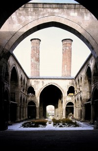 The remarkable Koranic school of Cifte Minare Medrese. Photo Henry Matthews