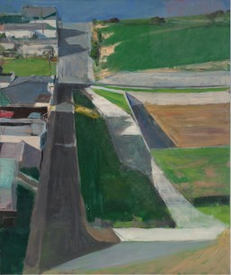 Richard Diebenkorn,  Cityscape #1 (1963).  Oil on canvas, 153x128.3cm  San Francisco Museum of Modern Art. Purchased with funds from Trustees & friends in memory of Hector Escobosa, Brayton Wilbur & J.D. Zellerbach  © 2014 The Richard Diebenkorn Foundatio