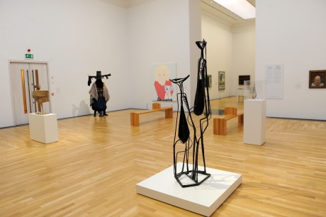 View of the contemporary art galleries at the National Museum of Wales