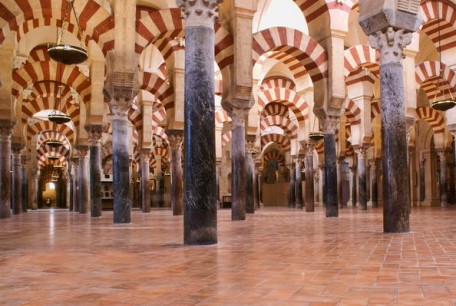 The mosque at Cordoba, a legacy of Moorish occupation
