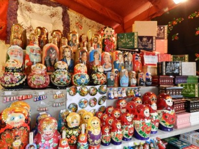 A stall at the Southbank German market