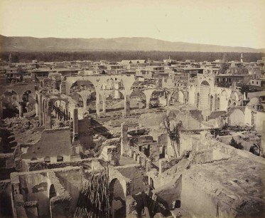 Francis Bedford,  Damascus, Syria, in ruins following the conflict of 1860. Royal Collection Trust / ©  Her Majesty Queen Elizabeth II