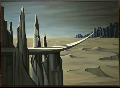 Kaye Sage, Danger, Construction Ahead, 1940, © Estate of Kay Sage Tanguy. Photo © Yale University Art Gallery