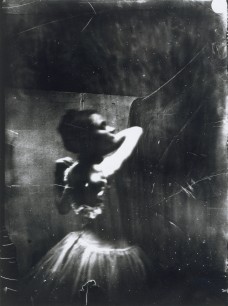 Edgar Degas, ?] Dancer adjusting her shoulder strap, c.1895-6. Modern print from gelatin dry plate negative