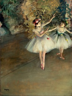 Edgar Degas, Two Dancers on the Stage, 1874