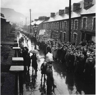 Edith Tudor-Hart, Unemployed Workers’ Demonstration, Trealaw, South Wales, 1935. Modern silver-gelatin print, 30.3×30cm. National Galleries of Scotland, PGP 279.4