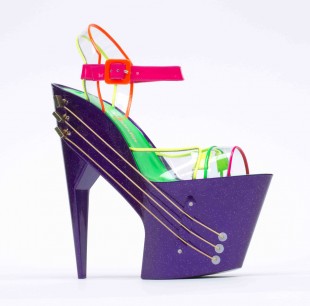  Artist: Chicks on Speed, E-Shoe (high-heeled shoe guitar)