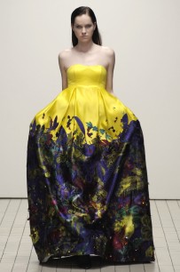 Printed silk dress, autumn/winter 2008 Designed by Erdem Image courtesy of Christopher Moore, Catwalking.com