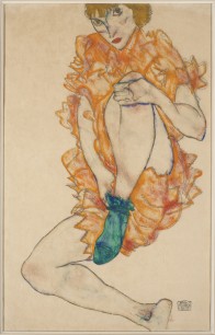 Egon Schiele, The Green Stocking (1914)