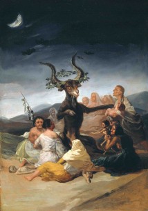 Francisco de Goya, El Aquelarre (Witches' Sabbath) 1797-8.