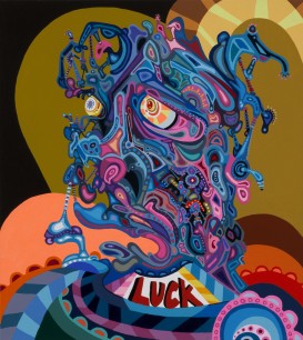 Erik Parker, Luck (2008–9) Acrylic and enamel on canvas