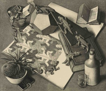 M.C. Escher, Reptiles, March 1943, Lithograph, 33.4 x 38.5 cm, Collection Gemeentemuseum Den Haag, The Hague, The Netherlands © 2015 The M.C. Escher Company-The Netherlands. All rights reserved. www.mcescher.com