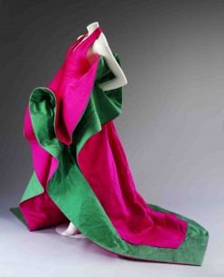 Roberto Capucci, Evening dress of silk, 1987–88. Courtesy Roberto Capucci Foundation, Photo © Victoria and Albert Museum, London