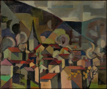 Alexandra Exter, Landscape. 1936-1938  Oil on canvas