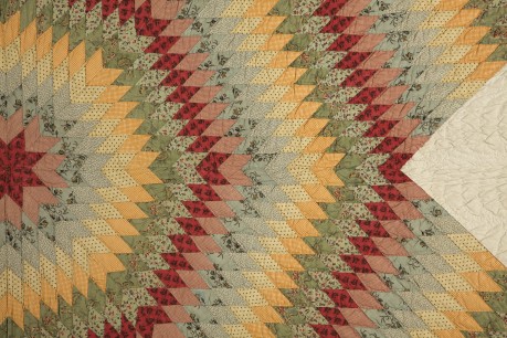 Detail of Star of Bethlehem Quilt, c.1840, 254 x 264 cm